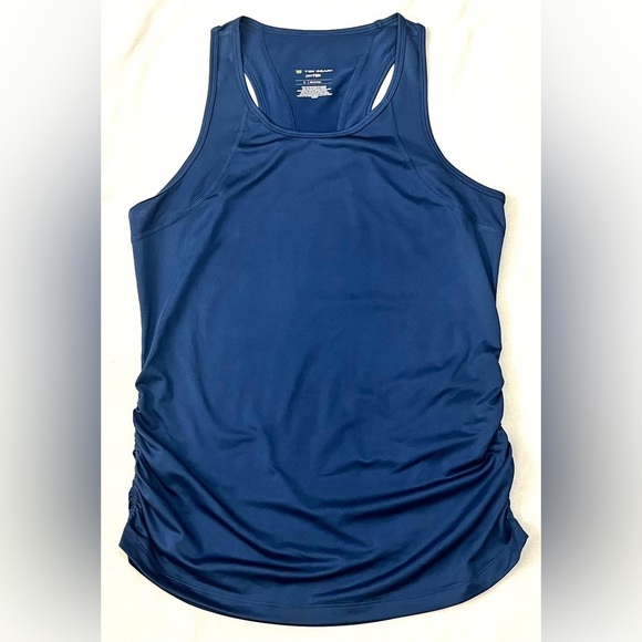 tek gear Tops - Tek Gear DryTek Women’s Racerback Blue Tank Top with Ruched Sides Small